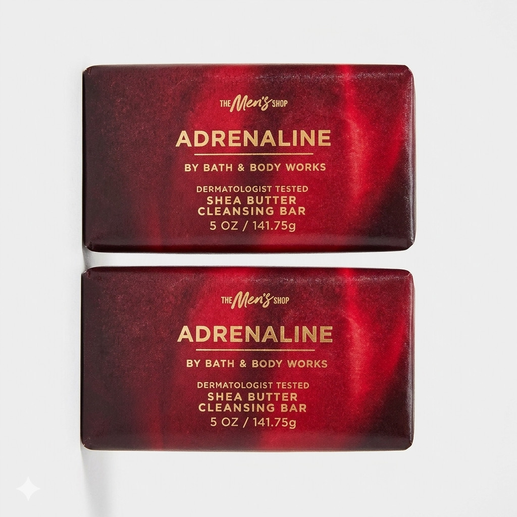 2X Bath & Body Works Adrenaline Men’s Collection Cleansing Bar Soap