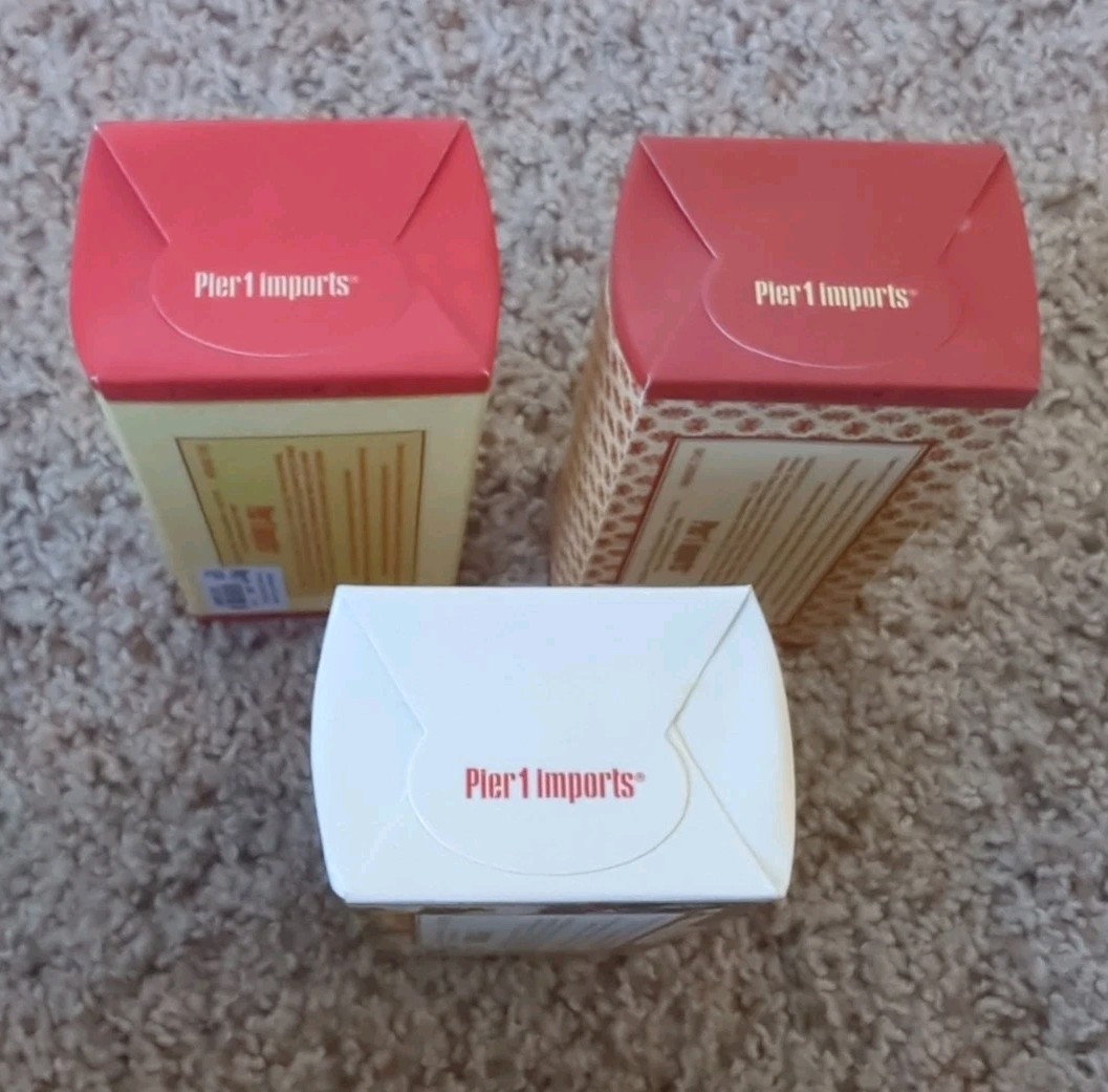 Pier 1 Imports Bath Soap 3 Bars 10 Oz Red Currant Cranberry Spice Vanilla NIB