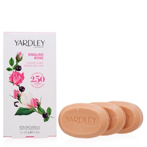Yardley London English Rose Luxury Soap Trio ? 3 Bars x 3.5 oz (100g) ? New
