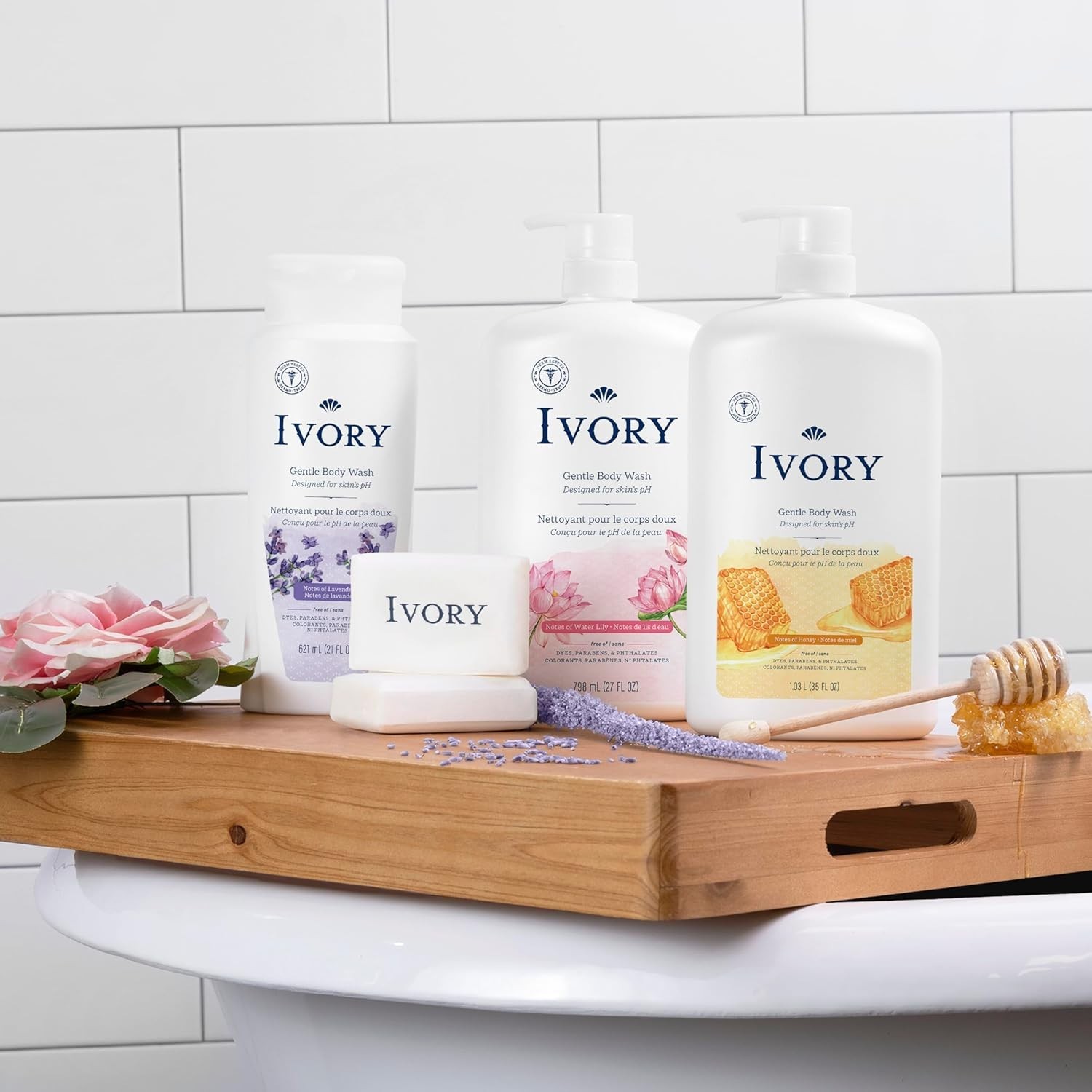 Ivory Gentle Bath Bar Soap, 4 oz 10 Count, 99.44 Pure, Family Pack
