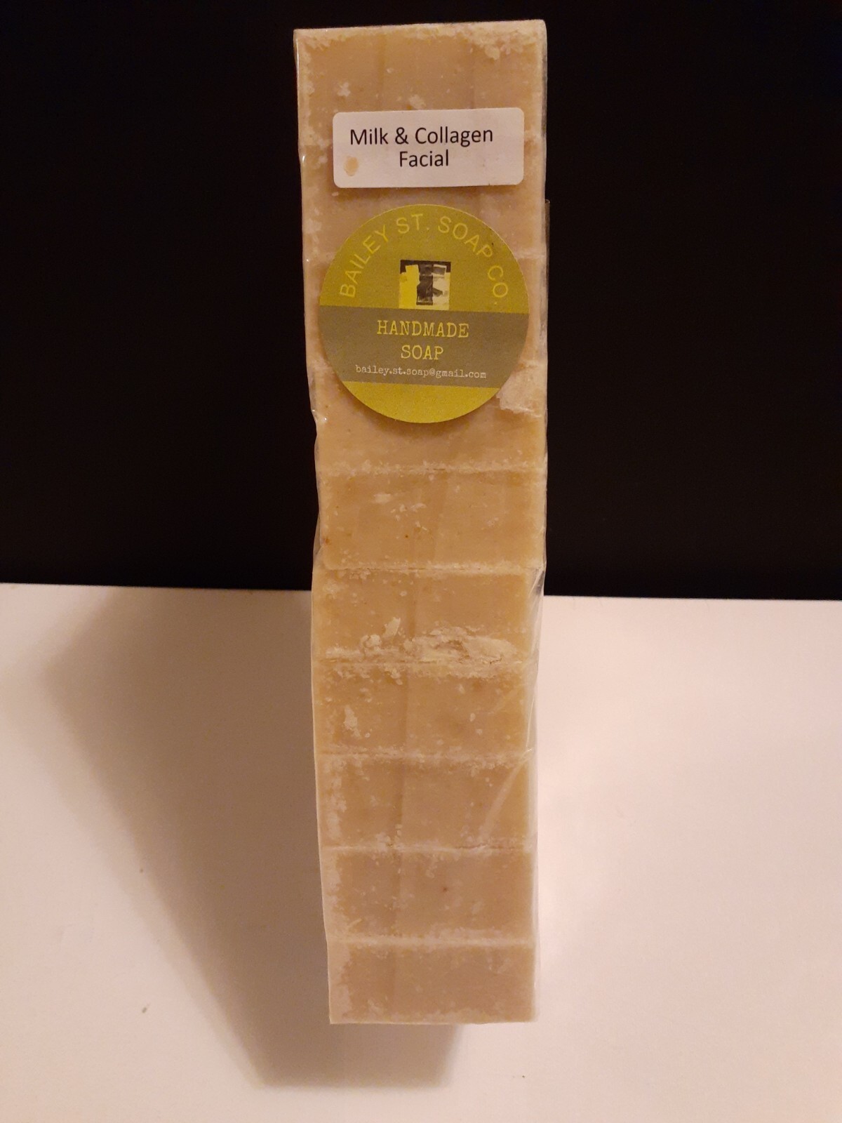 Milk and Collagen Cold Processed handmade soap loaf 10 precut bars Free Shipping