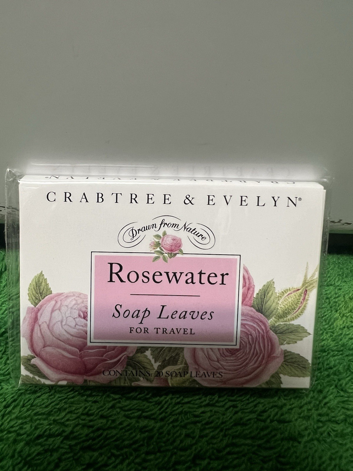 Crabtree & Evelyn Travel Soap Leaves Lavender And Rose 3” X 2” Lot Of 2
