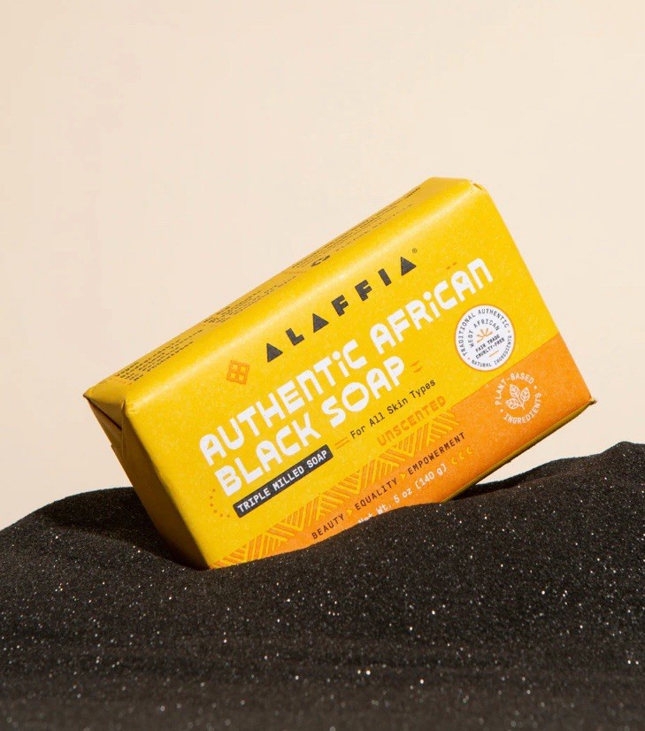 ALAFFIA Authentic African Black Soap Triple Milled All Skin Types 5oz Each 11 Pk