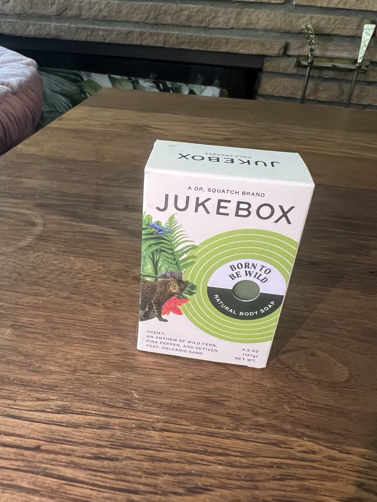 Jukebox Born To Be Wild Natural Body Soap FERN,PINK PEPPER,VETIVER FEAT,VOLCANIC