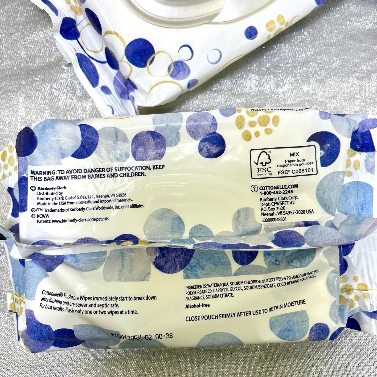 Cottonelle Flushable Wipes 42 Count- Pack Of 6