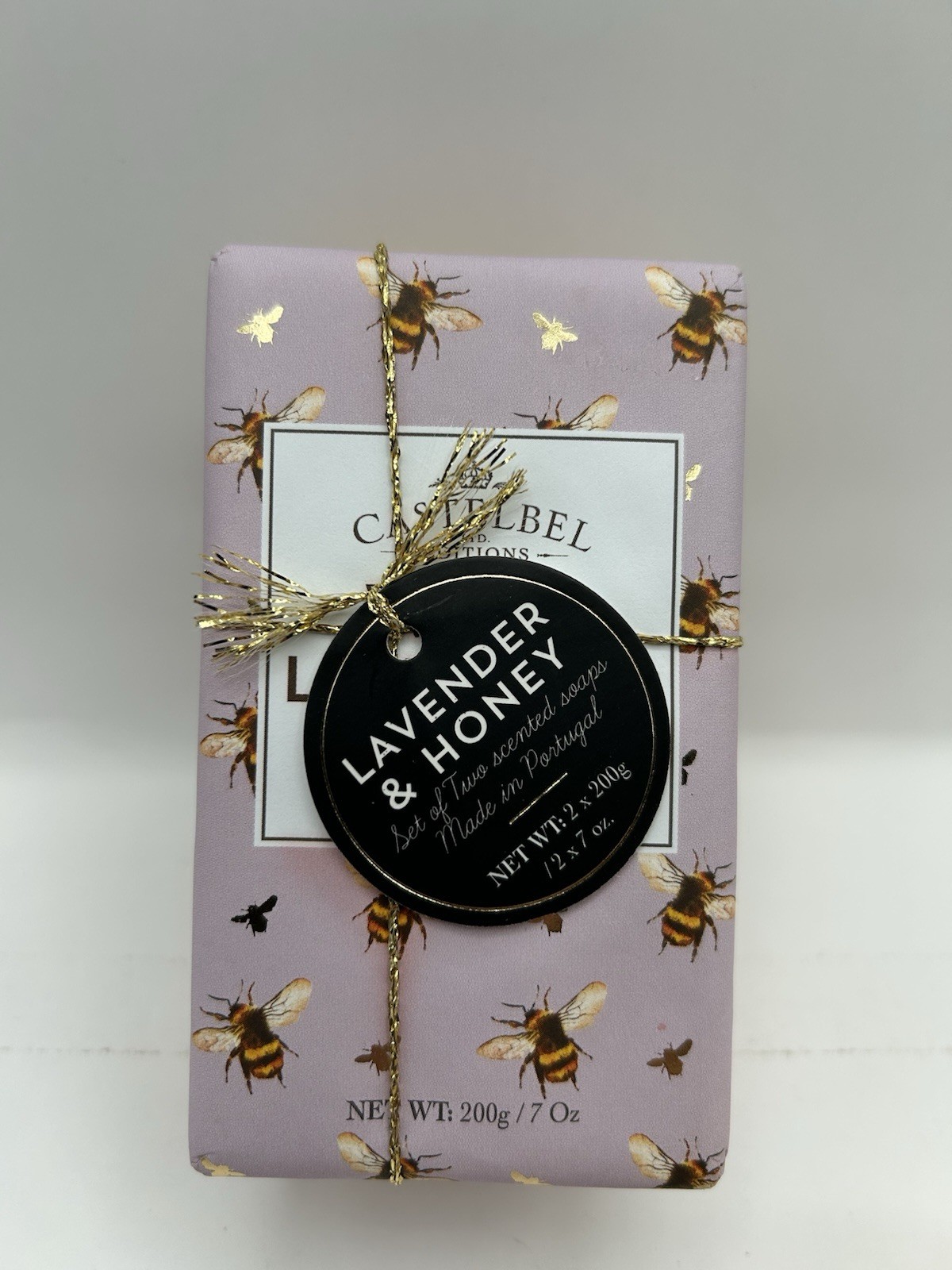 4 Pack Castelbel Bar Soap Honey Oatmeal / Wild Lavender / Pure Honey 7oz Each