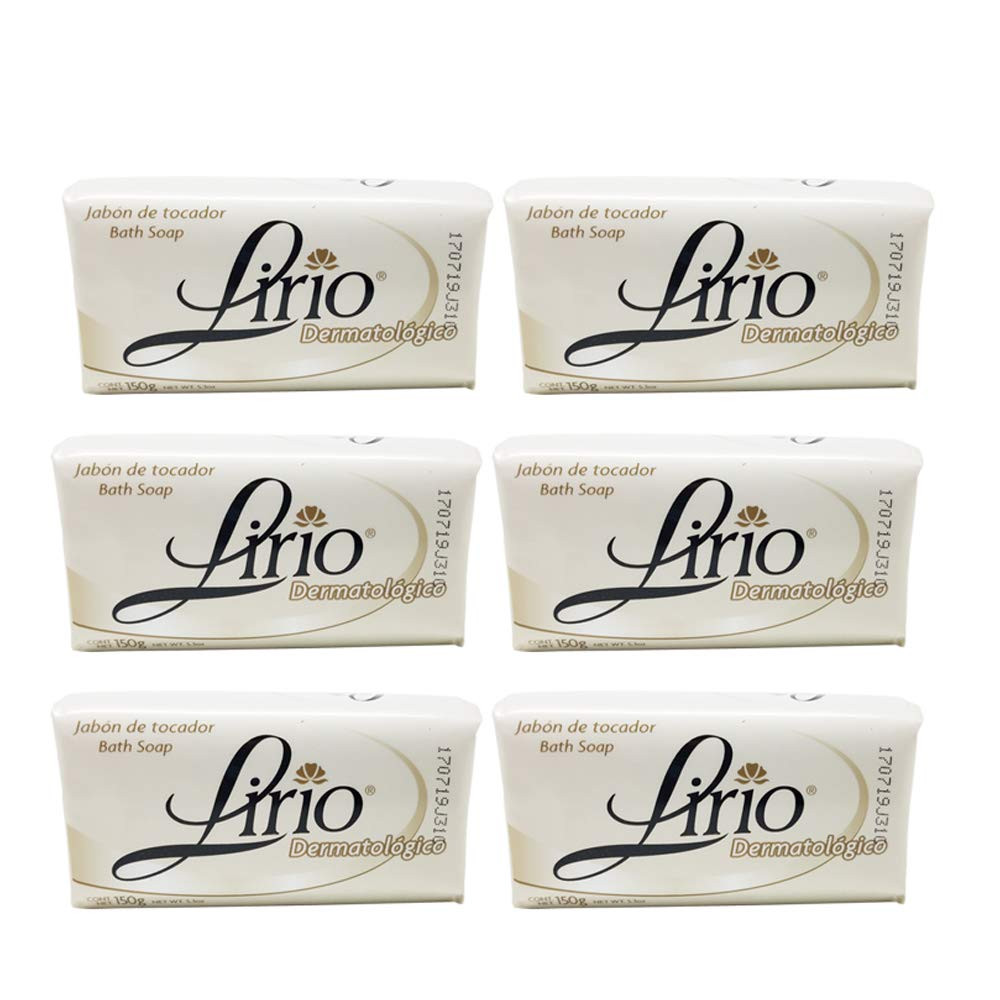 Lirio Dermatologico Bar Soap. Glycerin Enriched Antibacterial Soap. for Daily Us