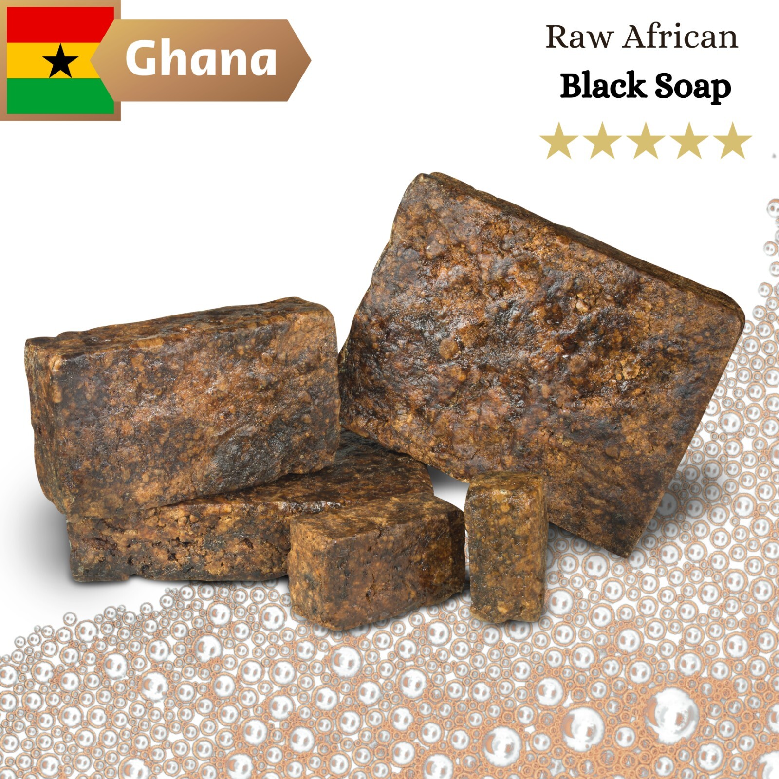 Raw African Black Soap PASTE 100% Pure Natural Body & Face Wash For Acne Scars
