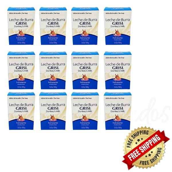 DONKEY’S MILK SOAP/JABON DE LECHE DE BURRA 100GRS “Suaviza & Embellece 12 Pack