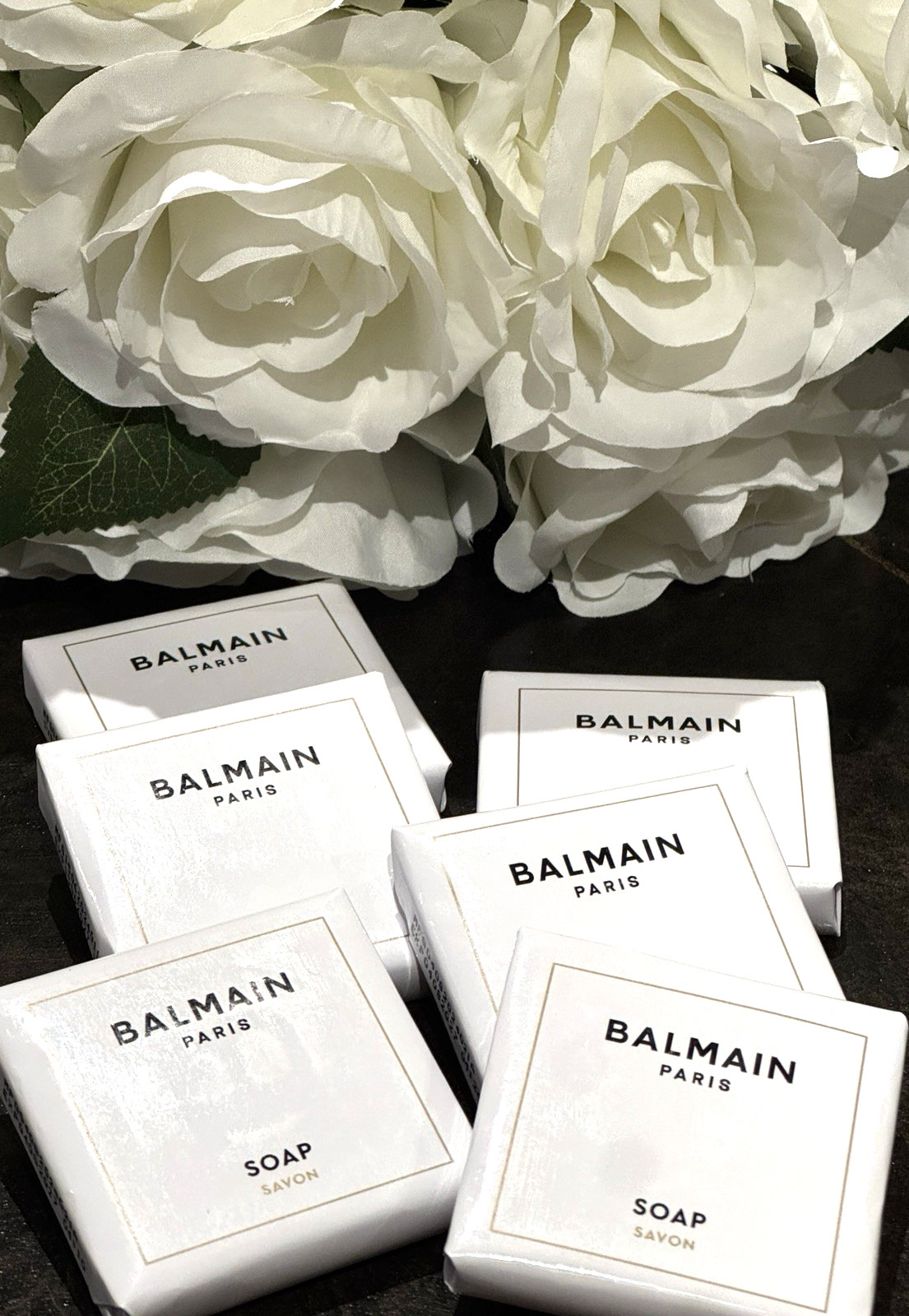 6 – Balmain Paris Bath & Body Moisturizing Beauty Bar Soap 1.22 oz each