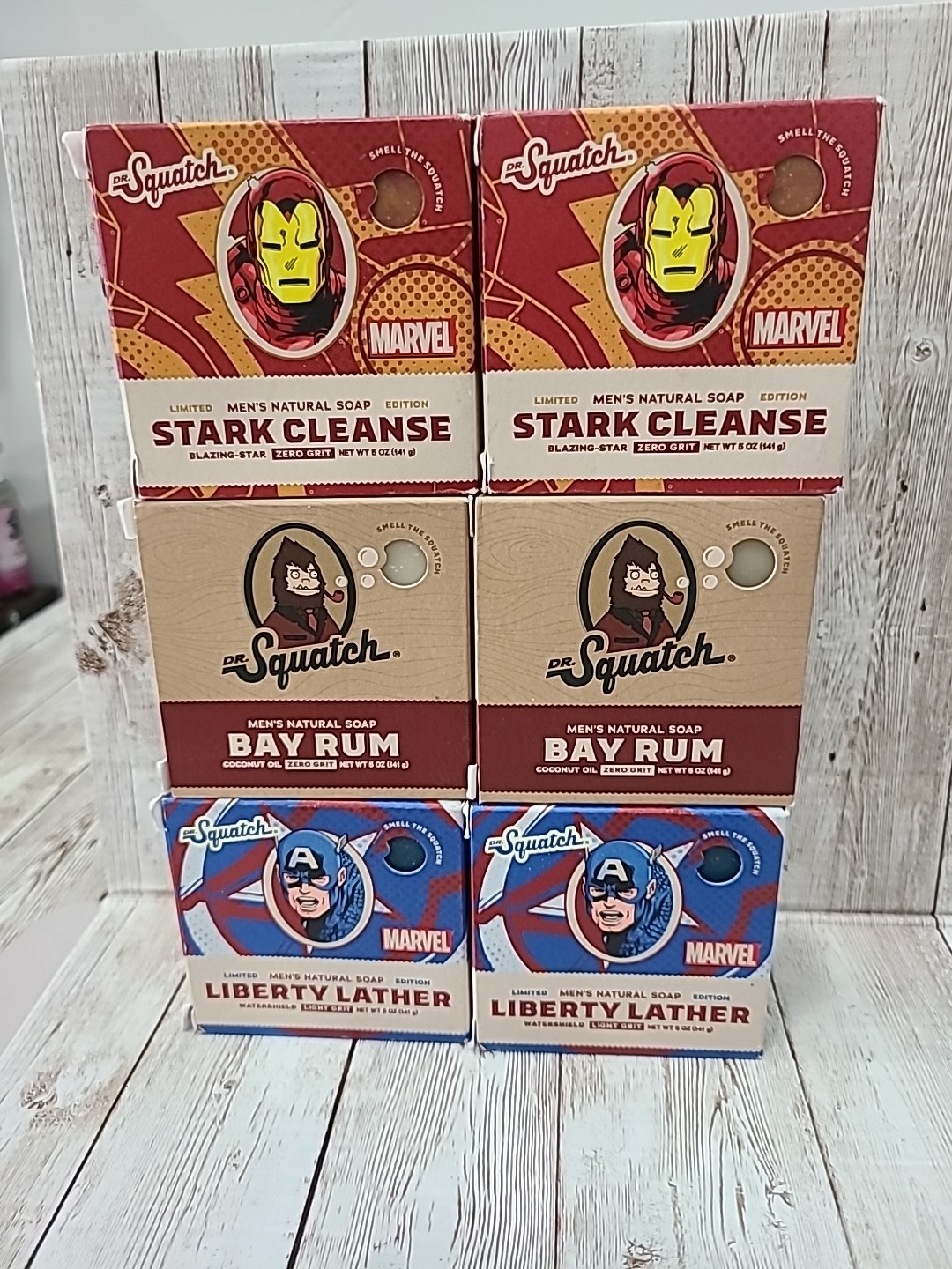 Dr. Squatch – Liberty Lather 6 Pack (Captain America, Iron Man, Bay Rum)