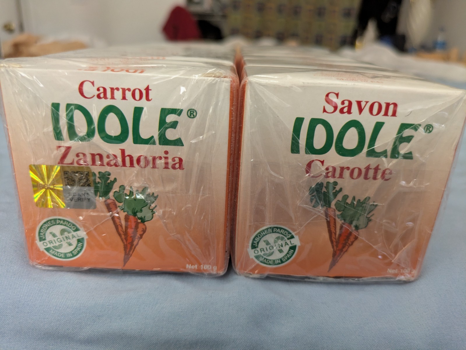 Idole Carrot Soap ORIGINAL MADE IN SPAIN 100g (Pack of 12)