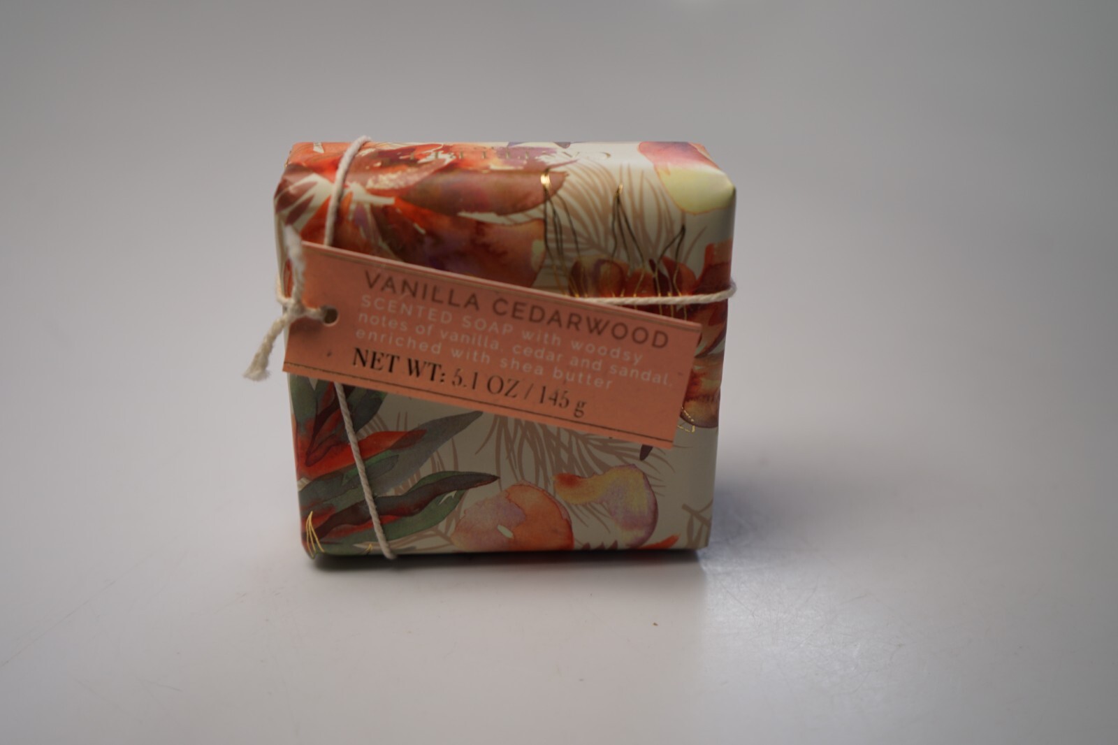 Castelbel Porto Vanilla Cedarwood Fragranced Bar Soap 5.1oz Woodsy Shea Sandal