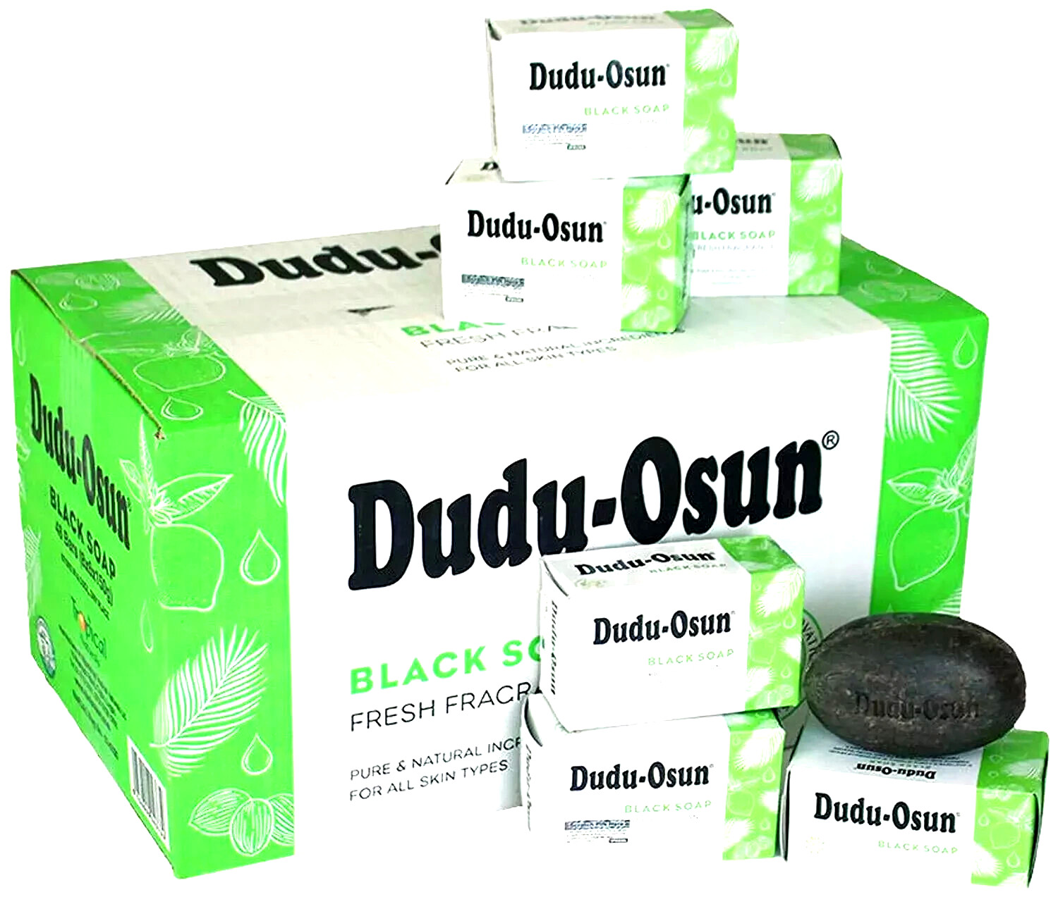 Dudu Osun African Black Soap 100% Pure Natural Raw Wholesale Bulk CHOOSE AMOUNT