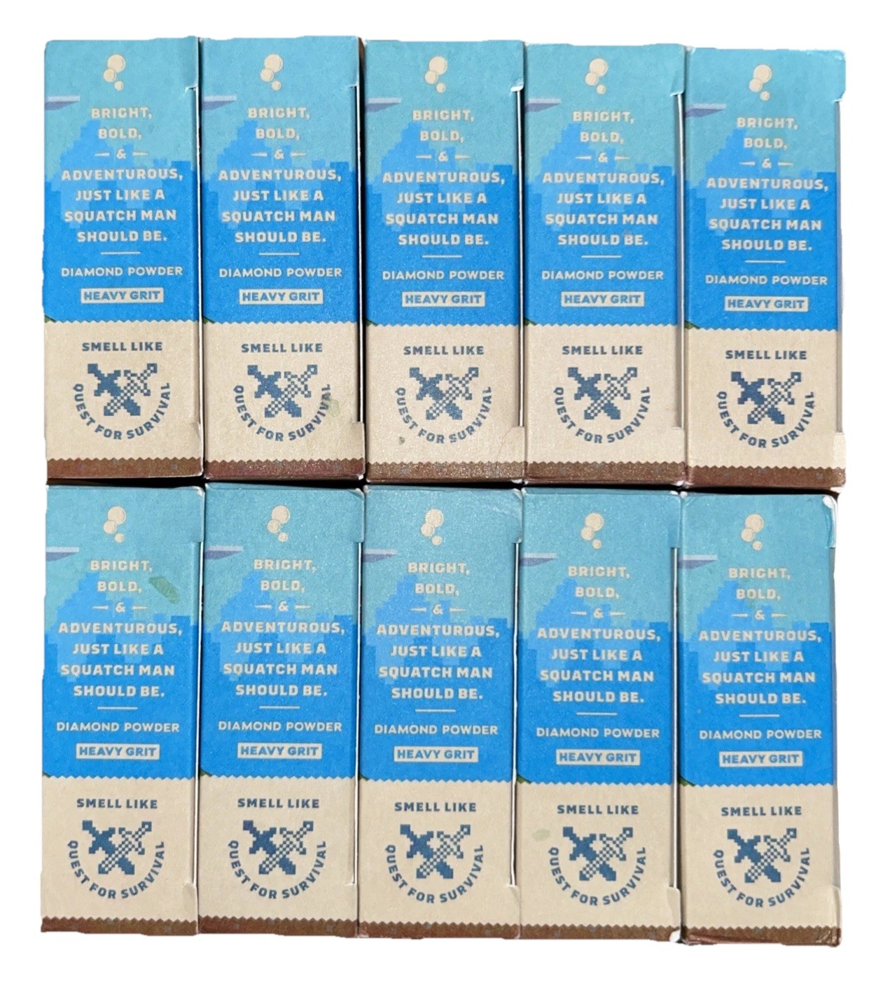 10-Pack DR. SQUATCH X MINECRAFT DIAMOND SCRUB LIMITED EDITION NATURAL SOAP NEW