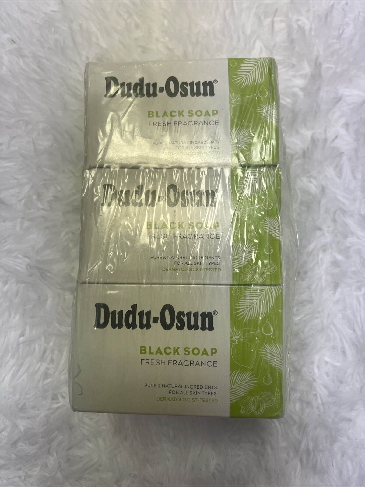 Lot 6 Dudu Osun African Black Soap Fresh &Clean Fragrance Pure& Natural Sealed