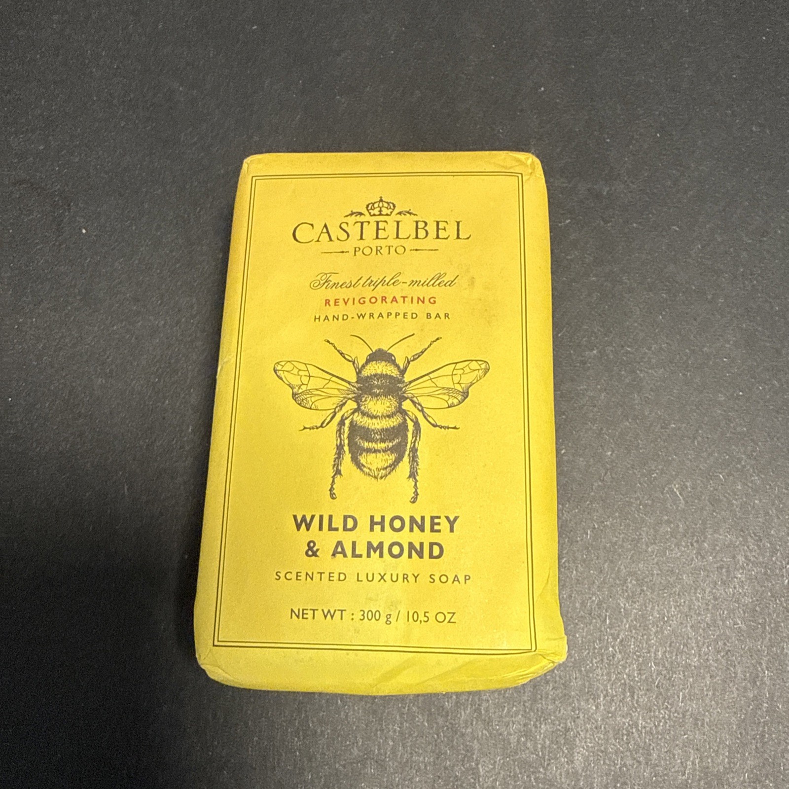 Castelbel Luxury Bath Bar Soap Wild Honey & Almond Revigorating 10.5oz