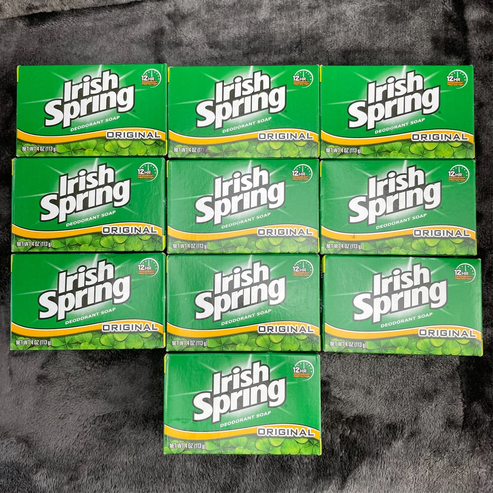 Irish Spring Original 12 Hour 4 Oz Bars Lot of 10