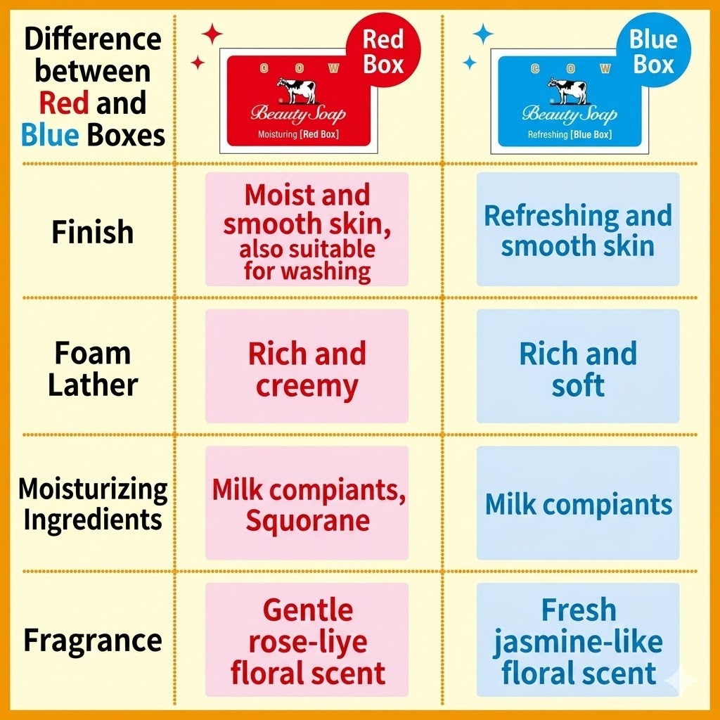 COW BRAND Soap Blue Box 85g 6pieces ( only shipped to USA） 33