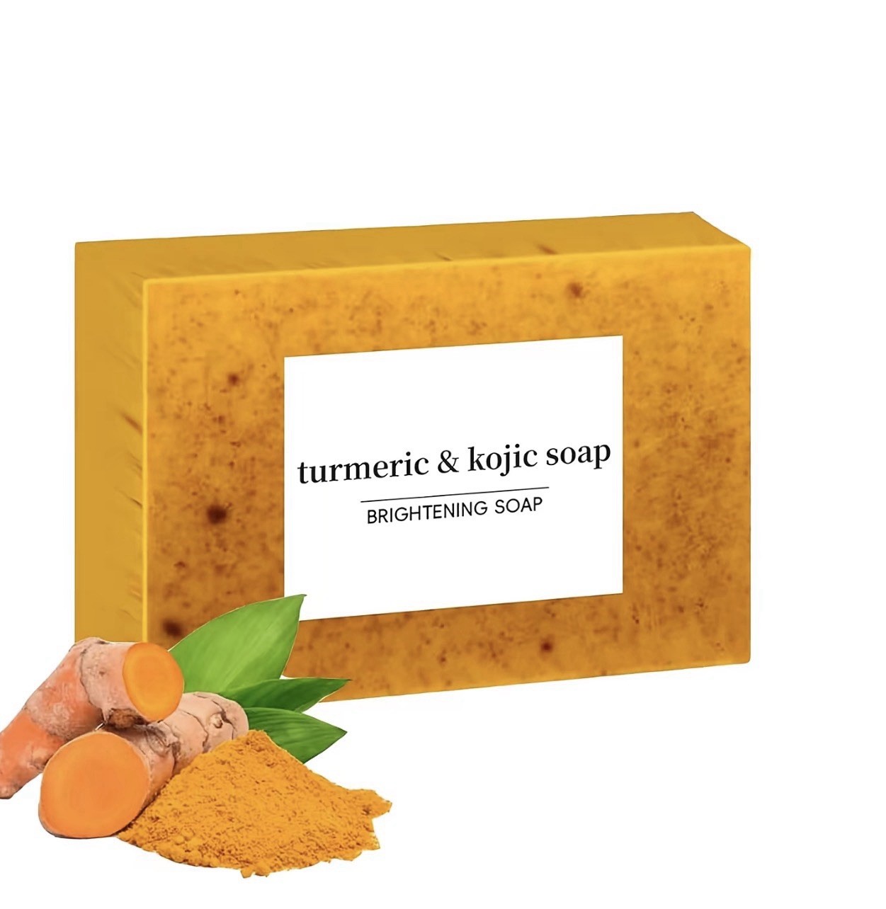 Turmeric Kojic Acid Bar Soap for Face & Body, Acne, Dark Spots, Natural