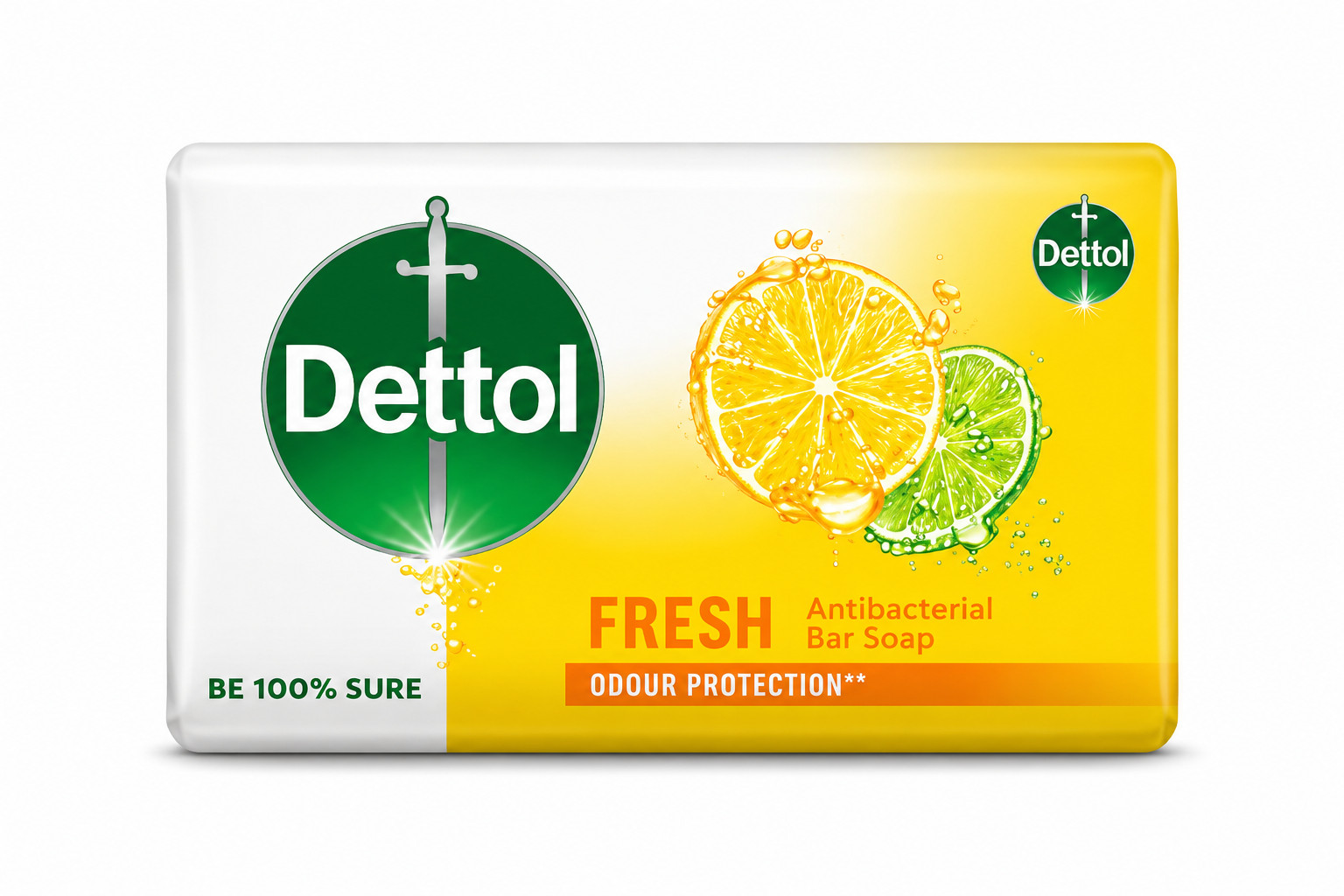 Dettol Fresh Antibacterial Soap Bar 110g Germ Protection Bath Soap Pack of 1