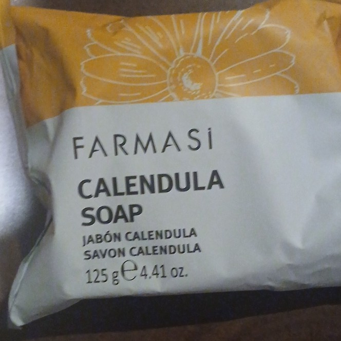 FARMASI Calendula Soap Bar 4.41 oz (125 g) Floral Scent for Body Face Hands