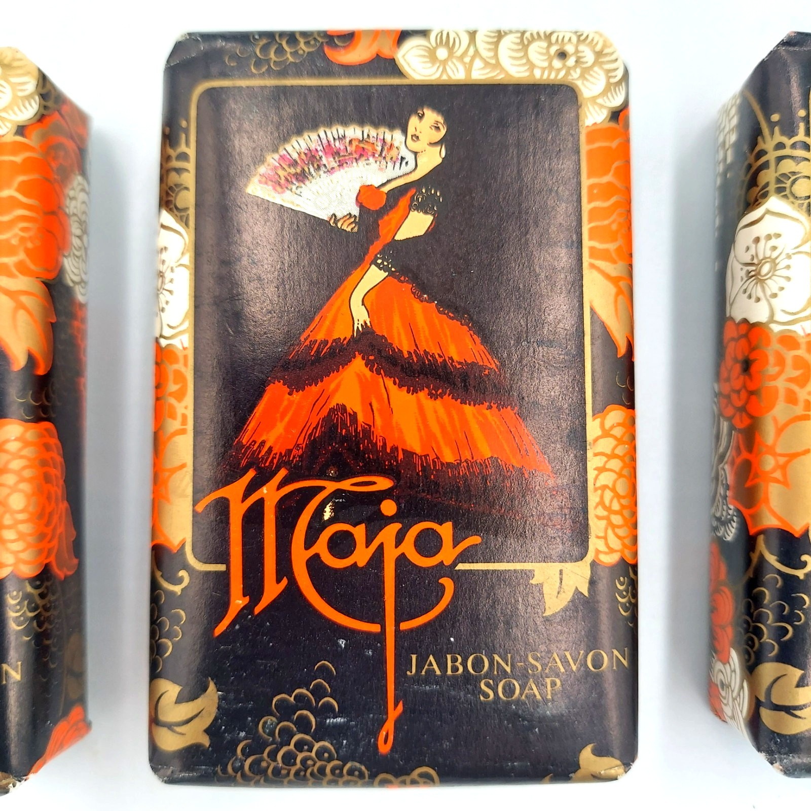 Vintage Maja Jabon Savon Soap set of 3 New Bars Perfumed Spain Myrurgia 2.6 oz