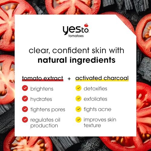 Yes To Tomatoes Clear Skin Activated Charcoal Assorted Item Package Quantitys