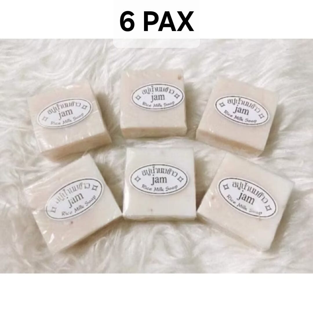 Thailand Rice Milk Soap Bar Original Handmade Gluta Collagen For Face and Body