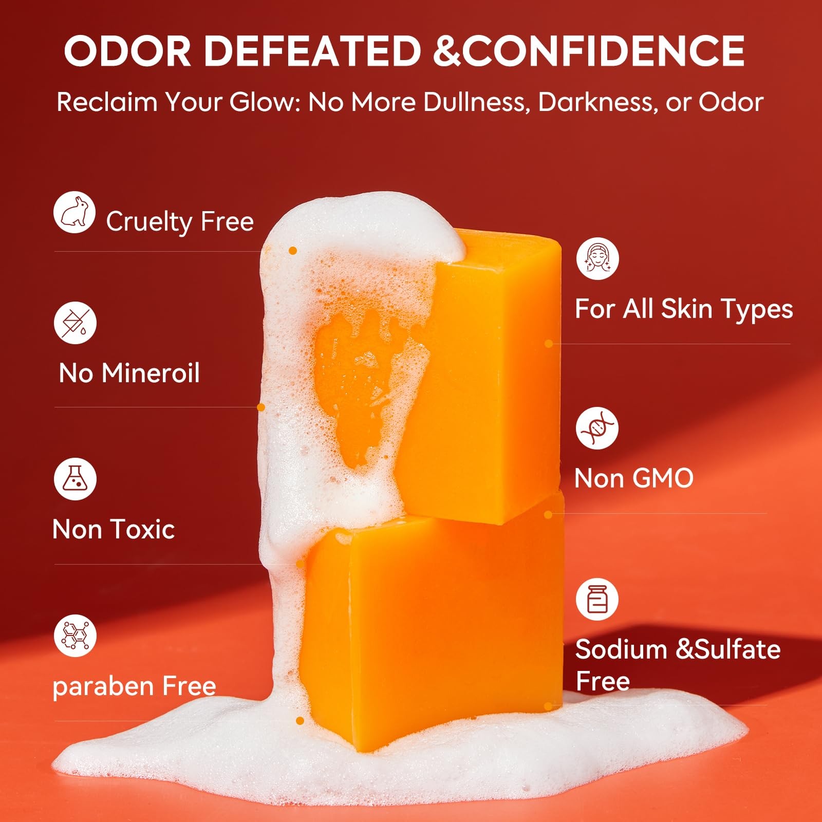Persimmon Soap Bar for Body Odor Control, Japanese Persimmon and Tea Tree Deo…