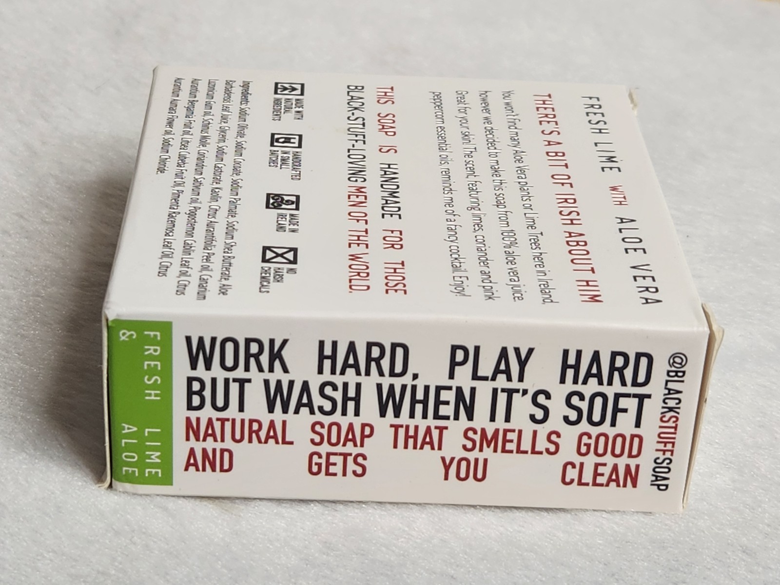 The Black Stuff Irish Soap Bar (Full Size) – Fresh Lime & Aloe – LIMITED EDITION