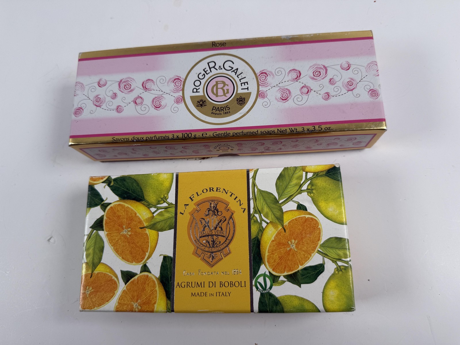 La Florentina Roger & Gallet Soap Set Boboli Citrus Rose Multipack New Italy 2
