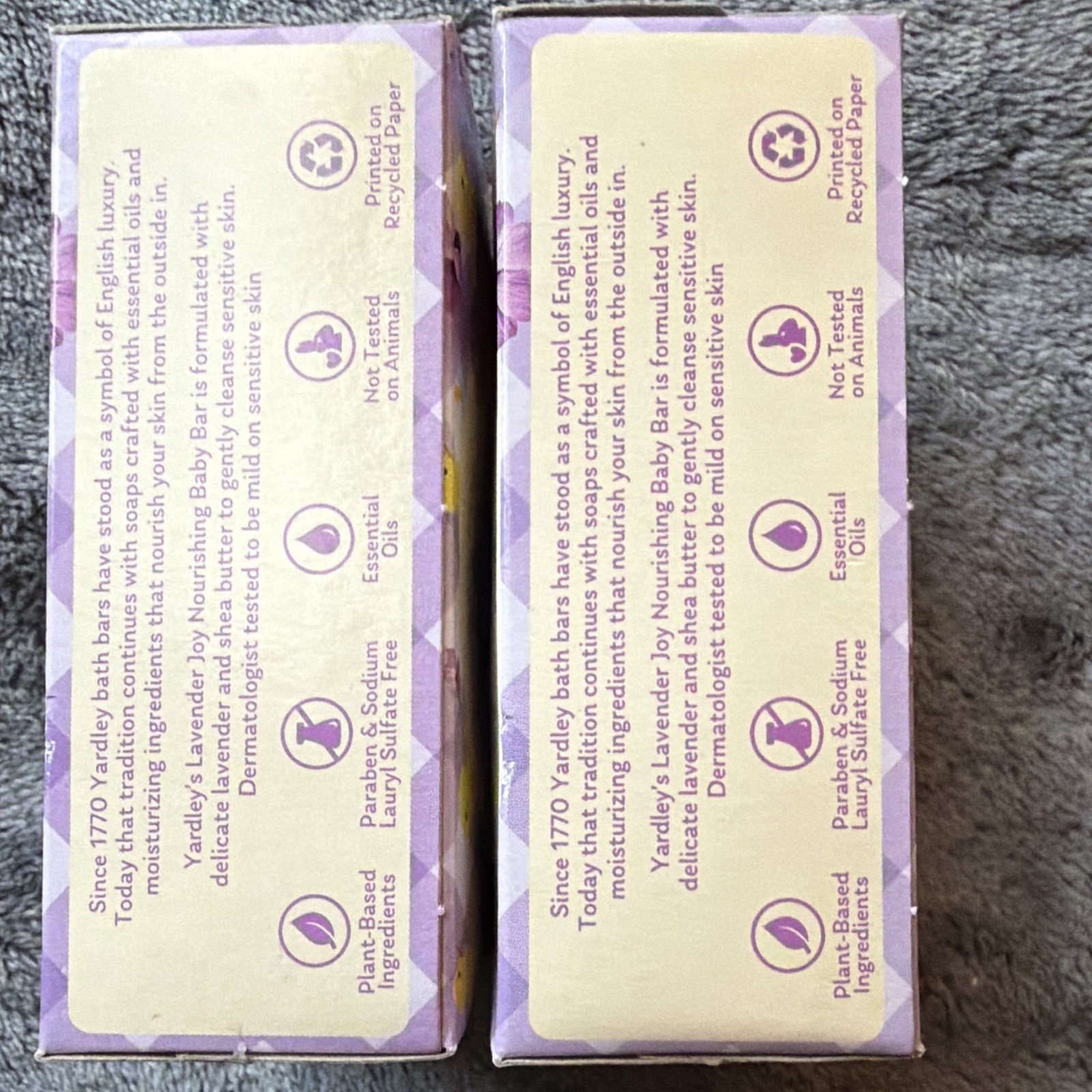 Yardley London Lavender Joy Nourishing Baby Bar Soap Lavender 2-Pack 4 oz