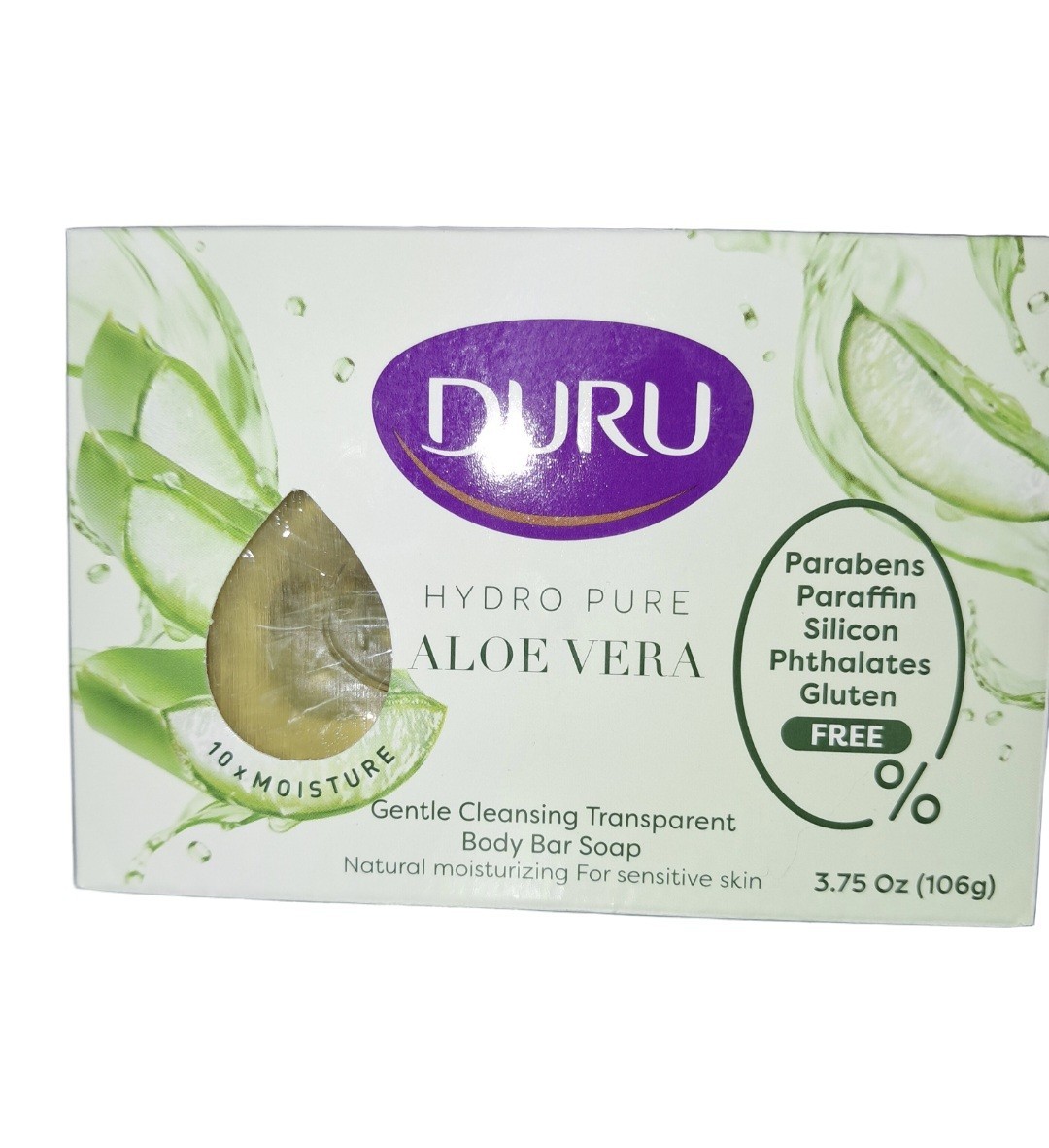 💜 DURU 💜 3.75 Oz. Hydro Pure 🫧 ●ALOE VERA● 🫧 Gentle Cleansing Body Bar Soap.