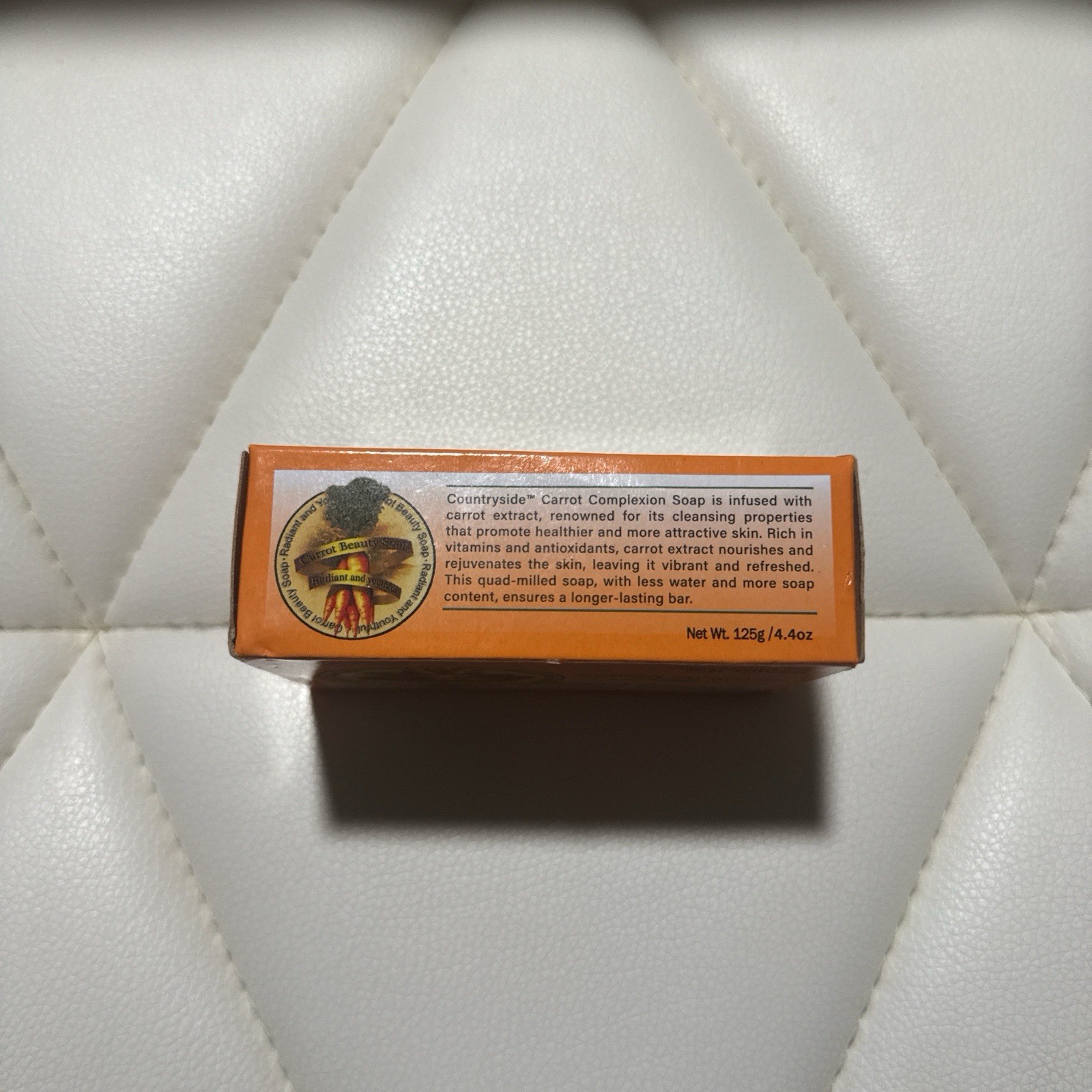 2-Pack “Carrot Complexion Soap Bars” Skin Tone Improvement w/ Carrot Oil, 125g