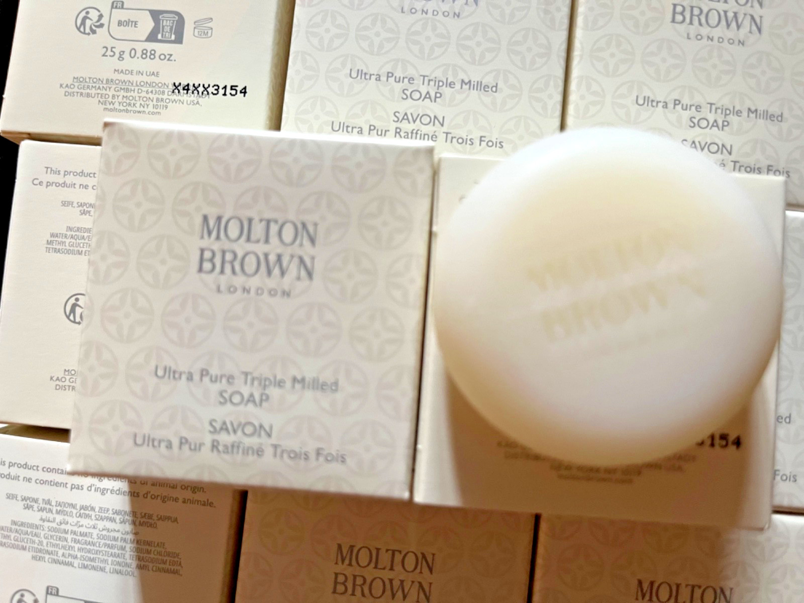 Lot of 20 Molton Brown Ultra Pure Triple Milled Soap Mini Size .88oz/25g New