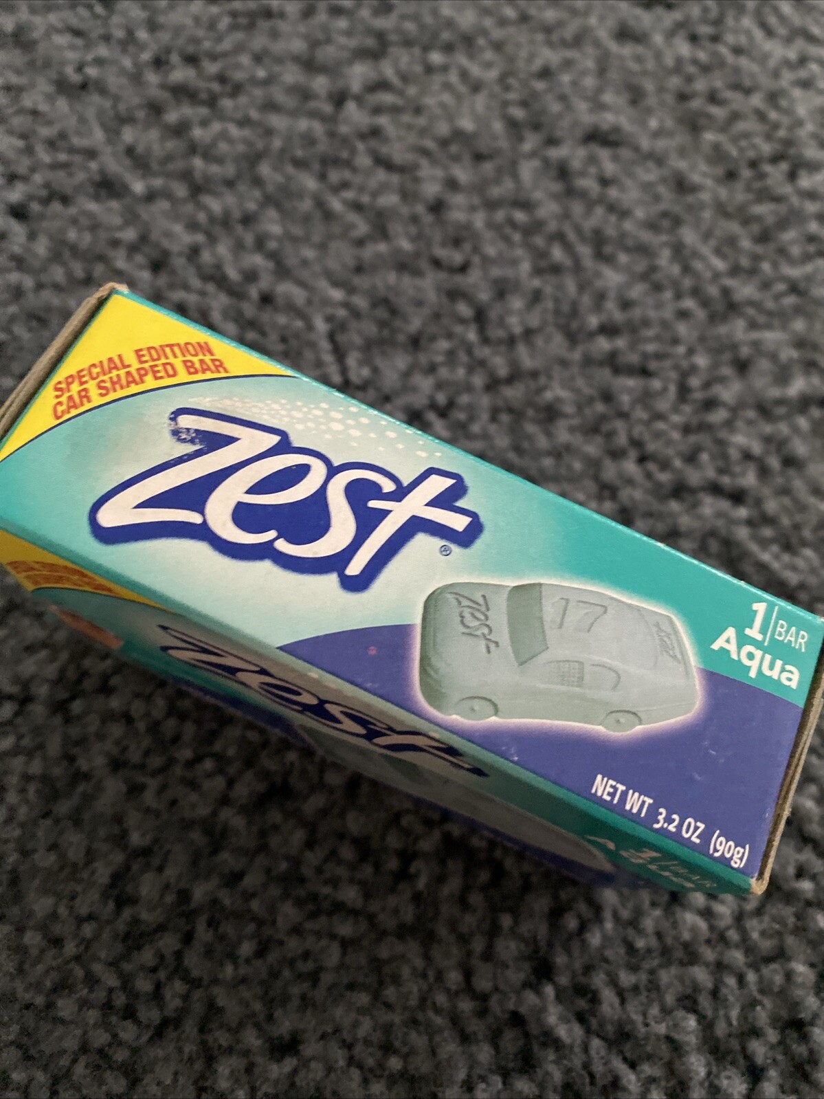 2 Pack Matt Kenseth Zest Special Edition Car Shaped Aqua Bar Soap, 3.2 Oz Each