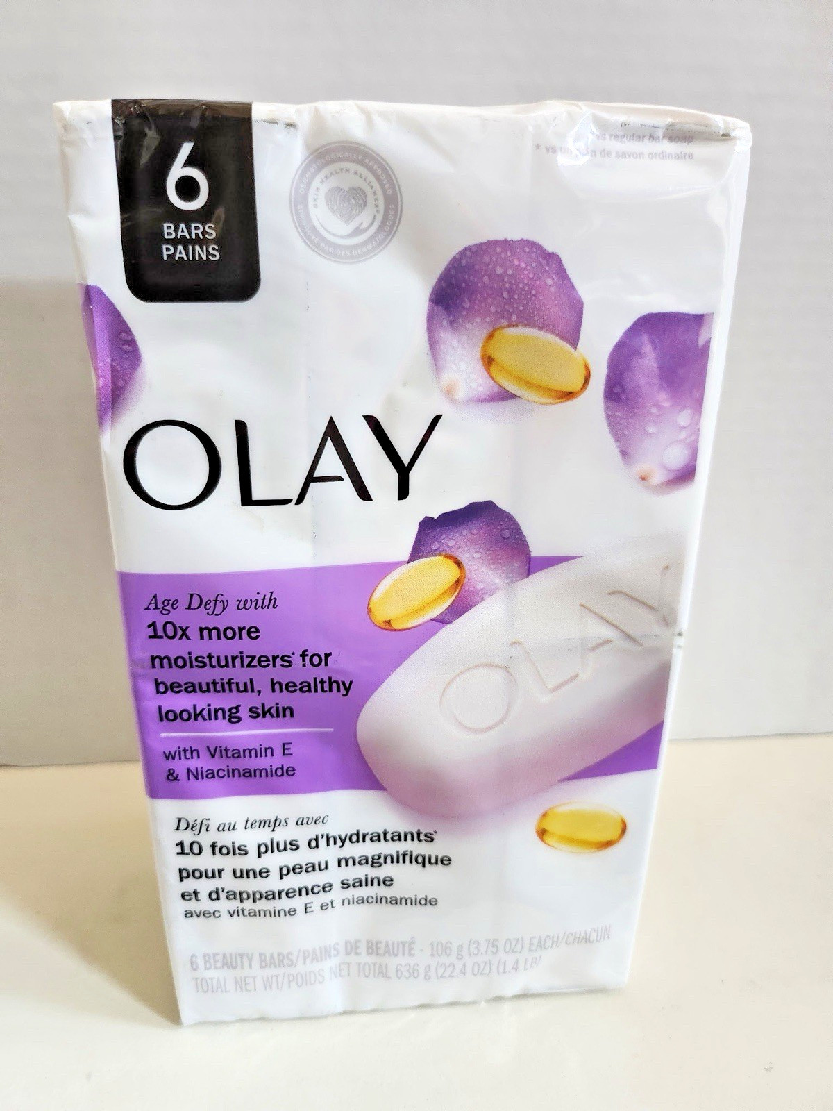 Olay Age Defying Bar Soap with Vitamin E and Vitamin B3 3.75 Oz (6 Count)