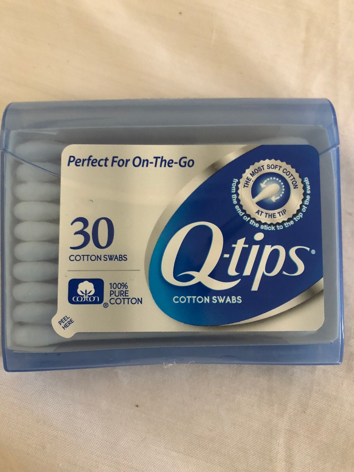 Q Tips No Touch Cleaning Makeup Compact Case Travel 30 Ears Crafts Car