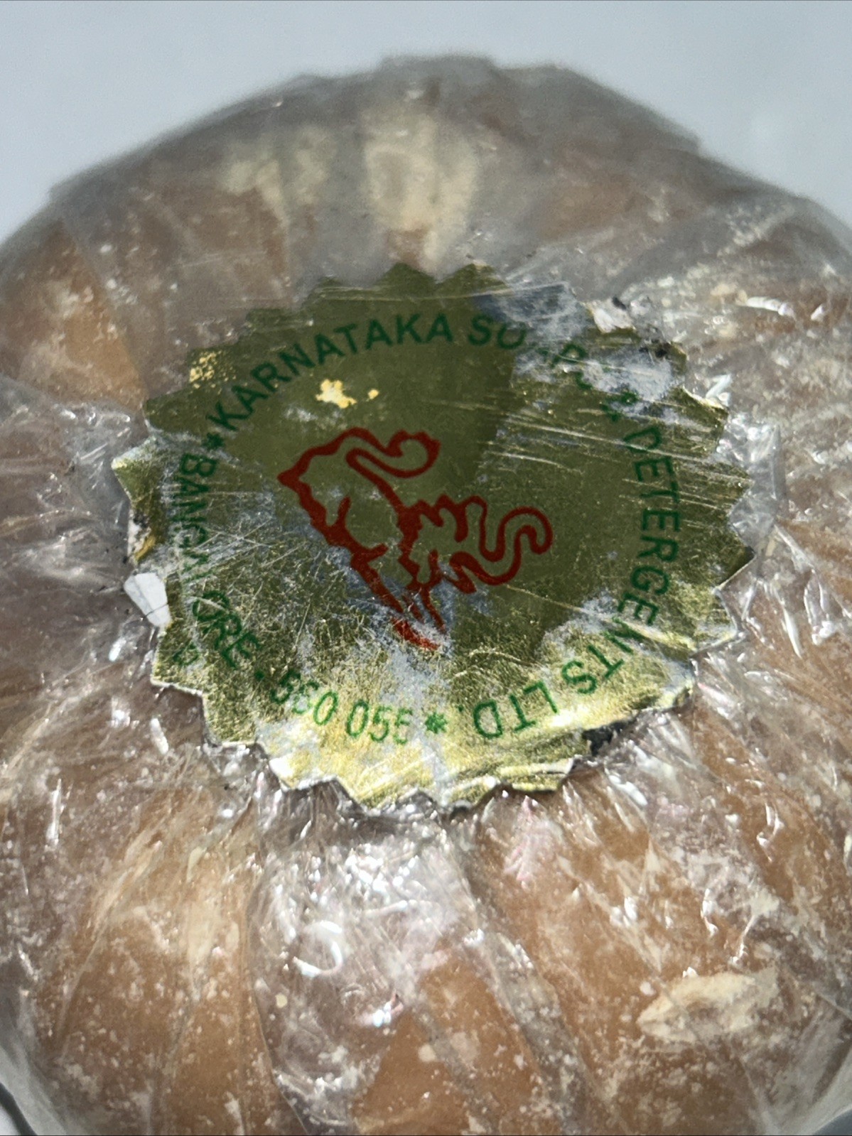 Sealed Mysore Sandal Soap, Karnataka, Sandalwood Oil Soap, Slightly Damaged/Crum