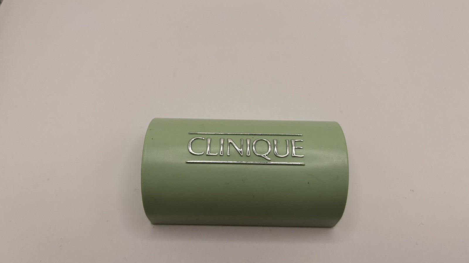 Clinique Mild Facial Soap Cleanser Bar Green Holder Dish Case 1.5oz