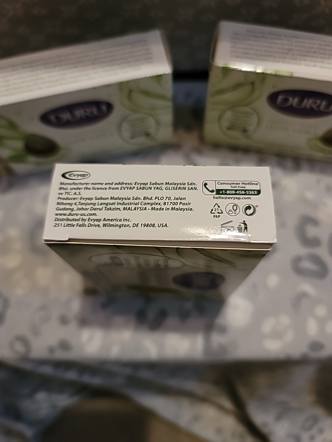 3x DURU ALOE VERA Hydropure Gentle Cleansing Body Bar Soap 3.75oz Ea.