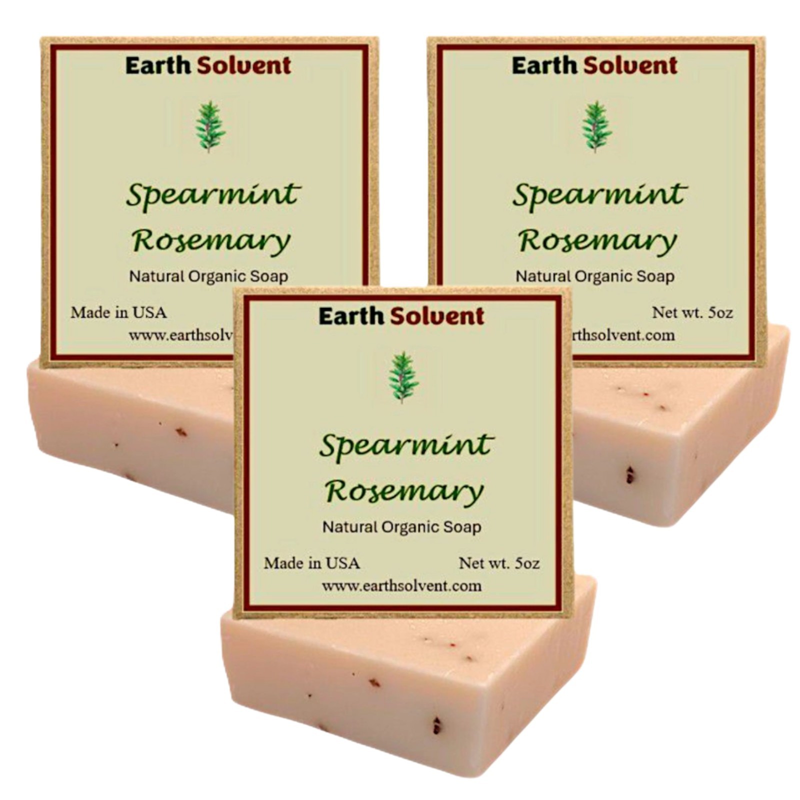 All Natural Organic Bar Soaps Cold Process Soap Made in USA 5oz each Pack of 3
