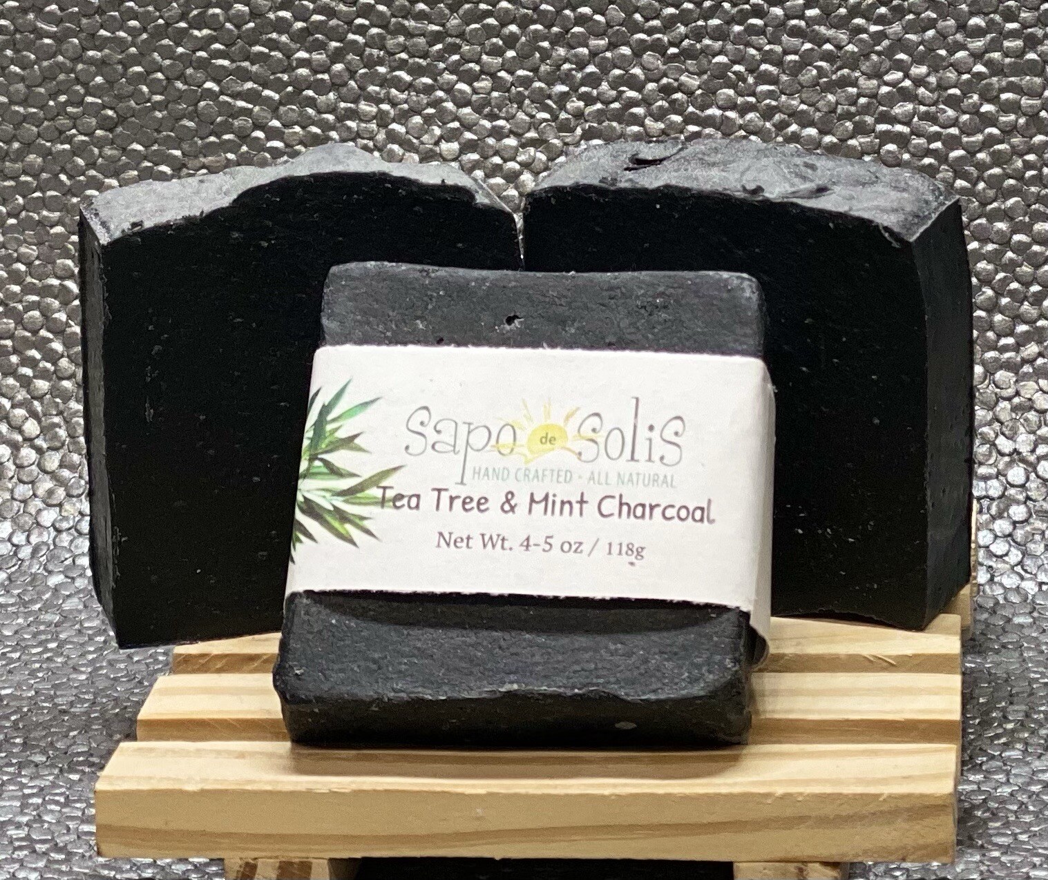 Soap- Peppermint & Tea Tree Charcoal Face Bar