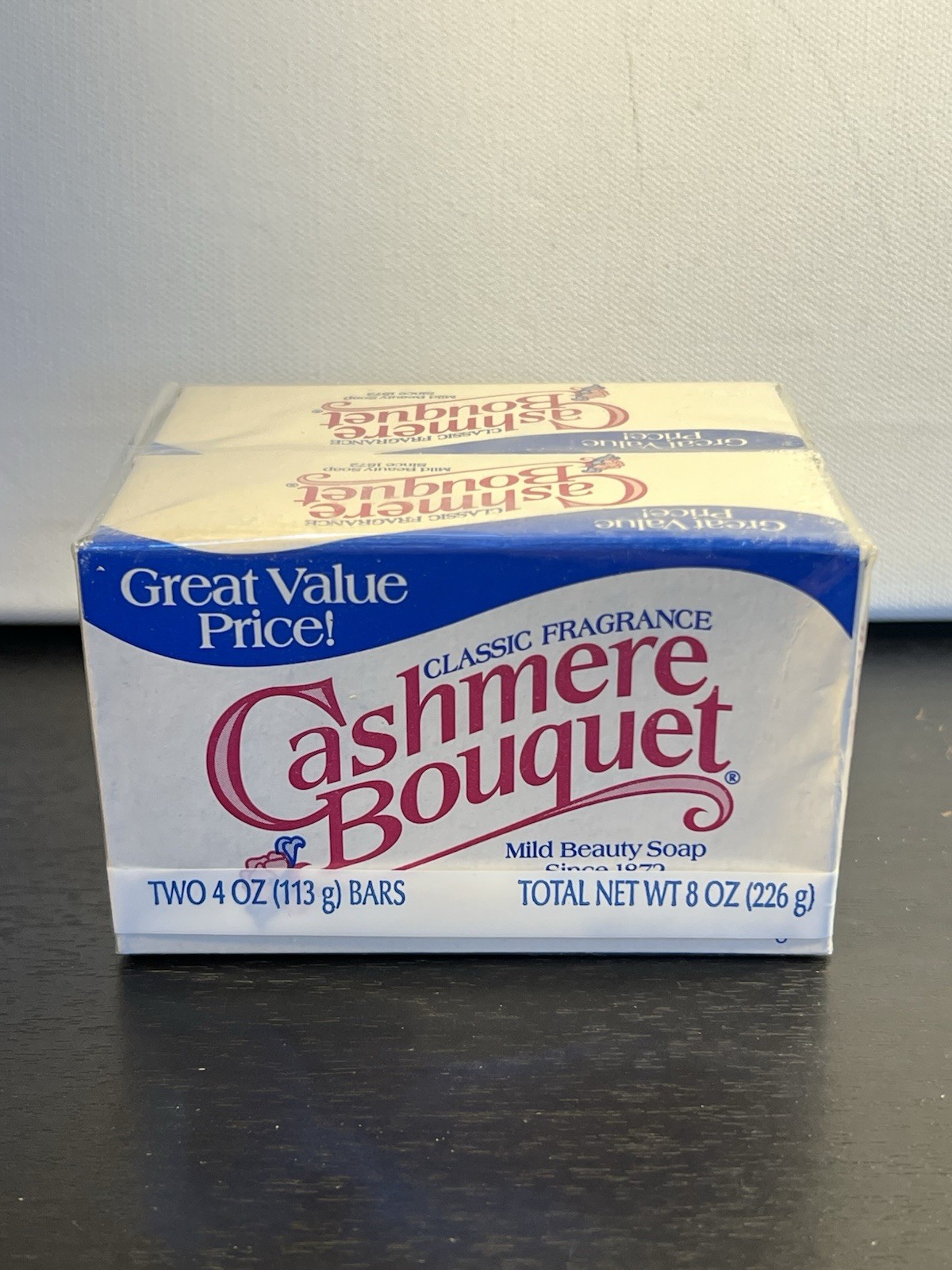 Vintage Sealed TWO Pack Cashmere Bouquet Classic Fragrance Mild Beauty Soap 4oz