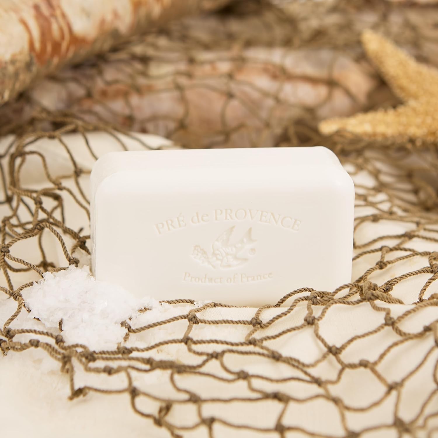 Luxurious Artisanal Soap Bar with Organic Shea Butter – Sea Salt Scent, 5.3 oz