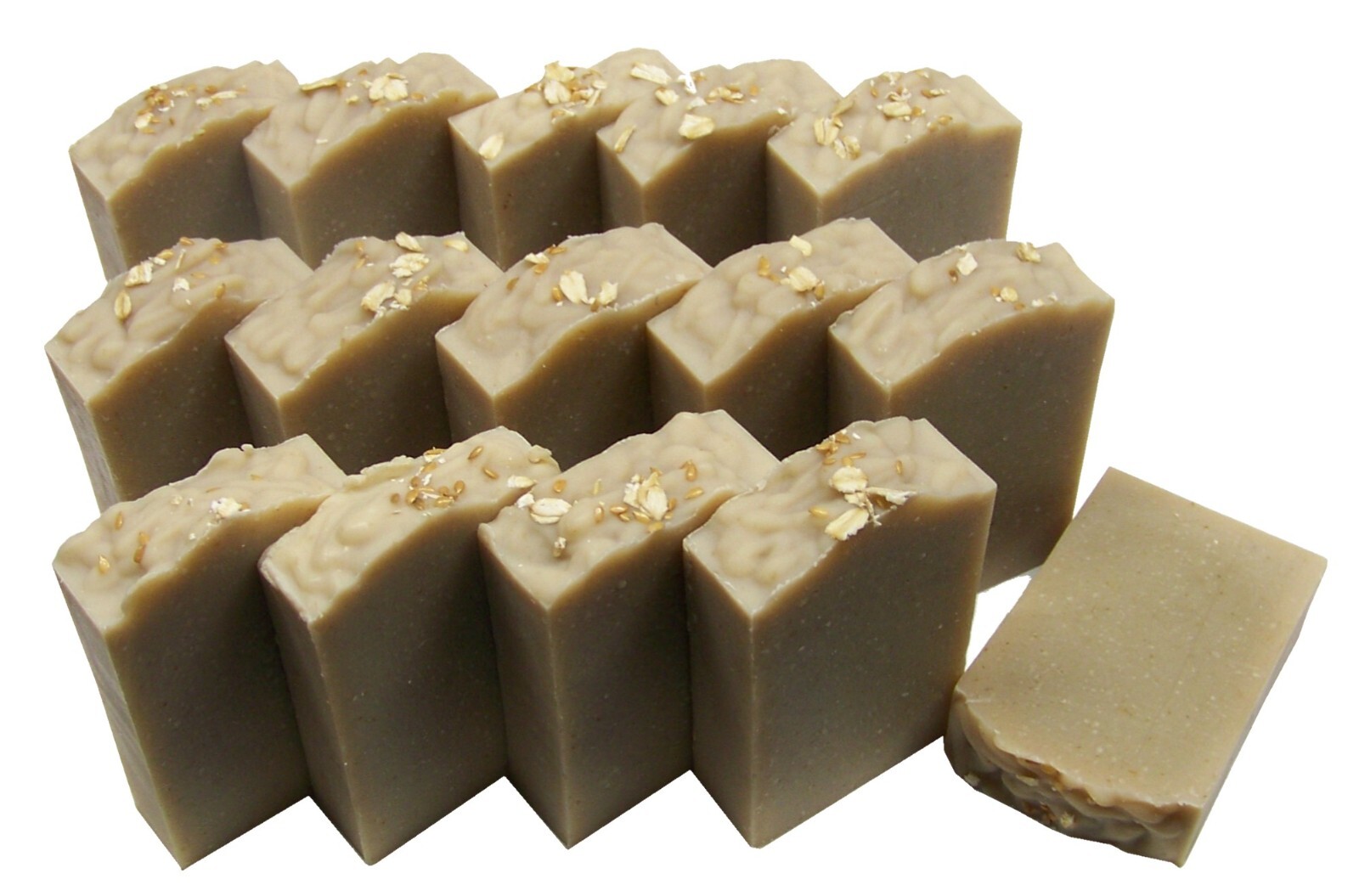 Sandalwood Rhassoul Clay Oat & Flax Goat Milk Soap-palm oil free by MJR Soaps