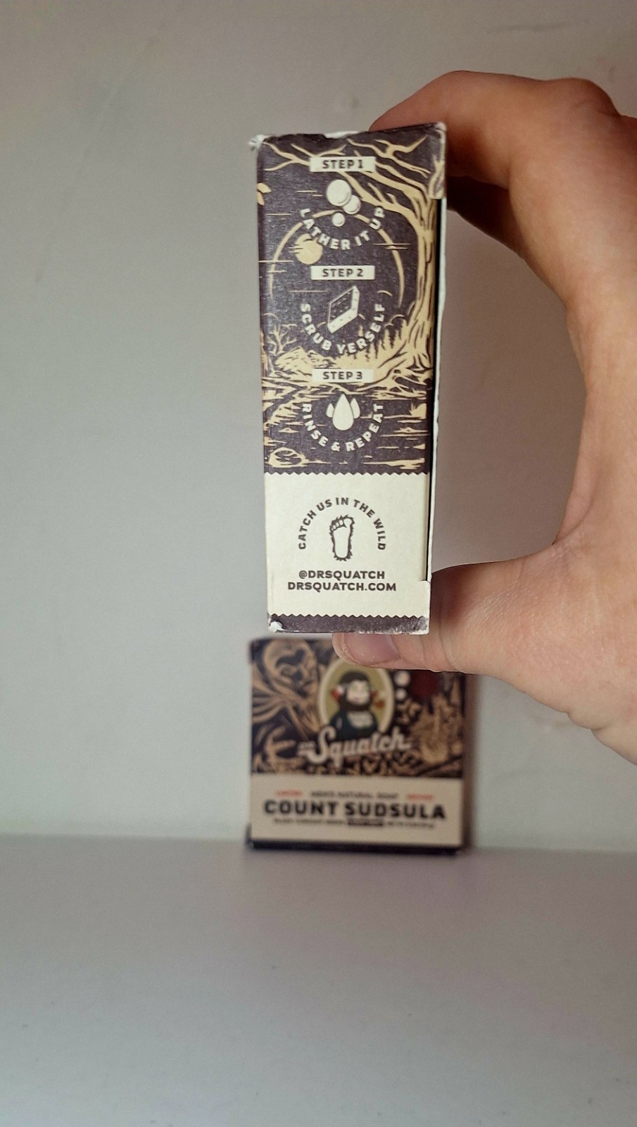 Lot of 2 Limited Ed. Dr. Squatch Count Sudsula Natural Soap Bars Light Grit New