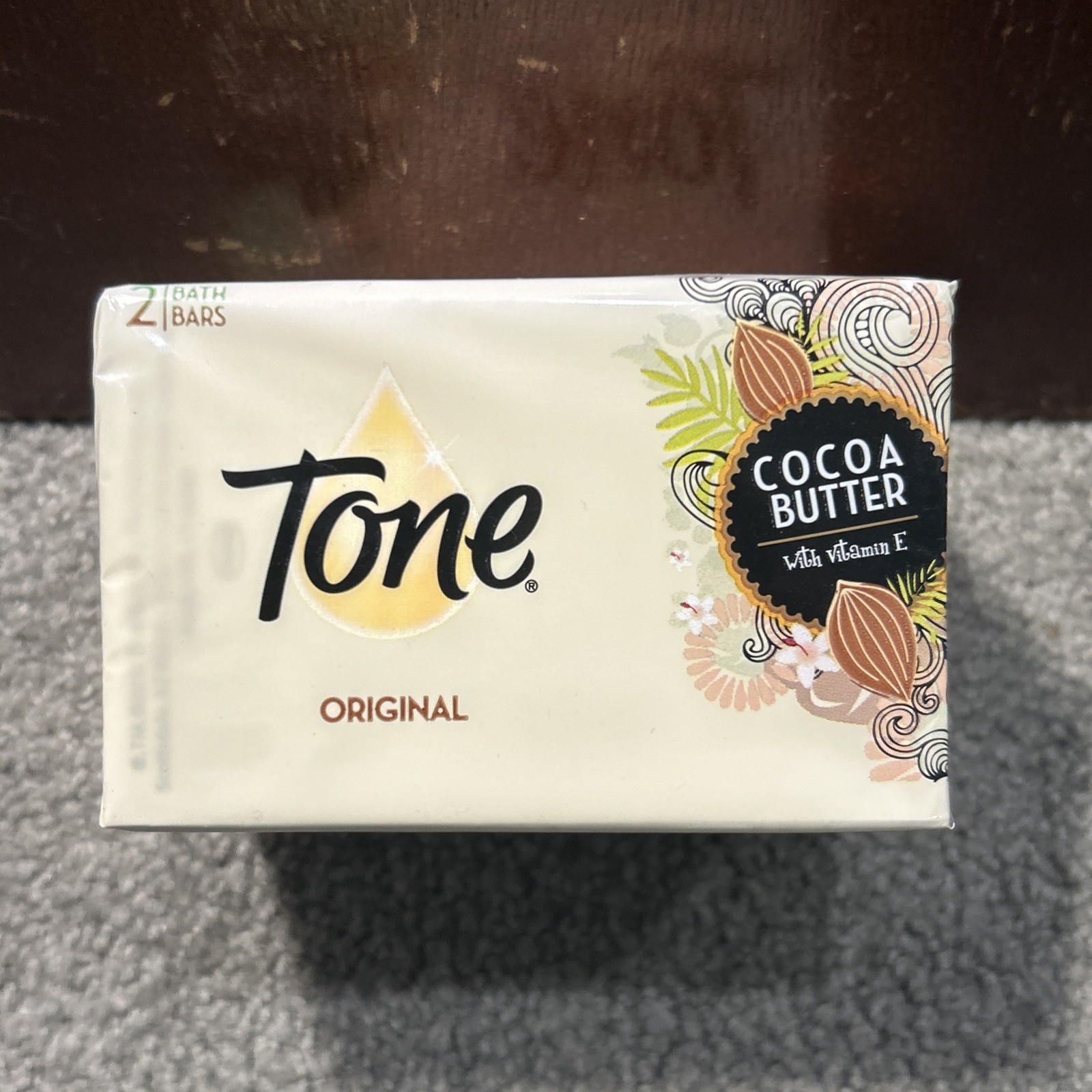Tone Original Cocoa Butter With Vitamin E Bar Soap, 2 Bars – 4.25 Oz