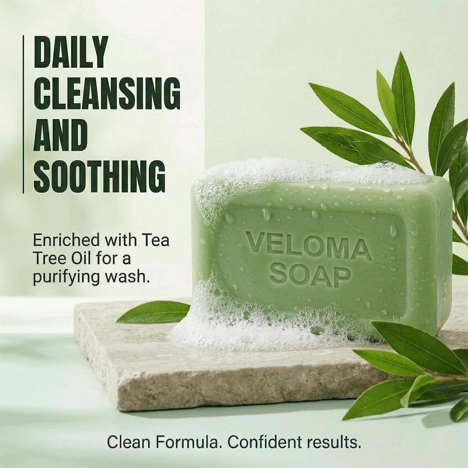 Antifungal Soap with Tea Tree & Eucalyptus – Deep Cleansing & Soothing Care for
